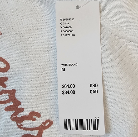 Rolling Stones Multi International Lips White Crewneck Sweatshirt - Picture 10 of 10